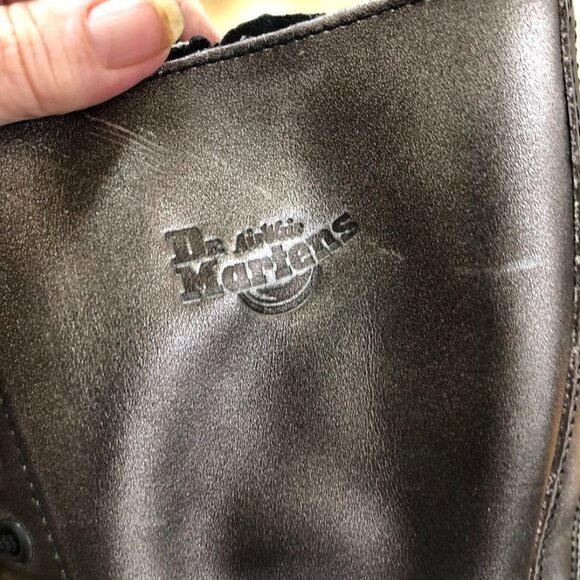 Dr Martens 20 EYE 1B60 - 1860 soft leather tall ZIP boots UK4 EU37 6US PEWTER - Picture 5 of 15